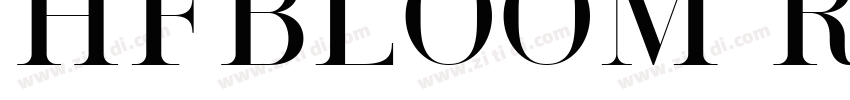 HFBloom Regular字体转换